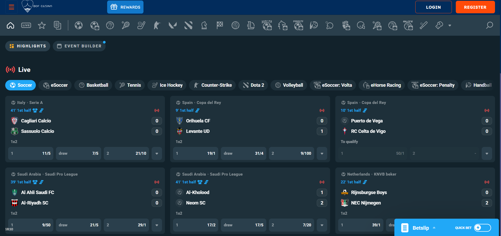 BOF Casino Sportsbook