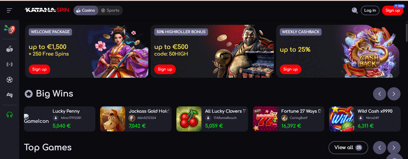 Katana Spins Home Page