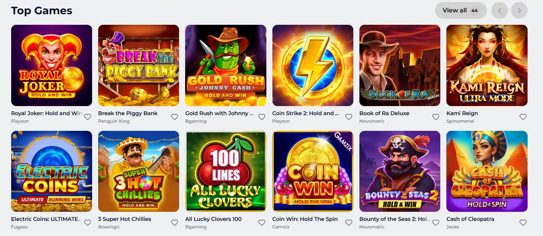 Kinghills Casino Games